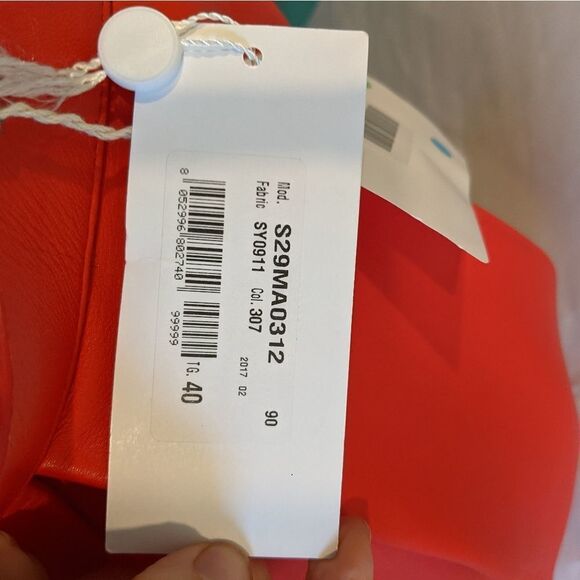 MAISON Margiela Runway red leather skirt 4(40) BNWT - Picture 7 of 11